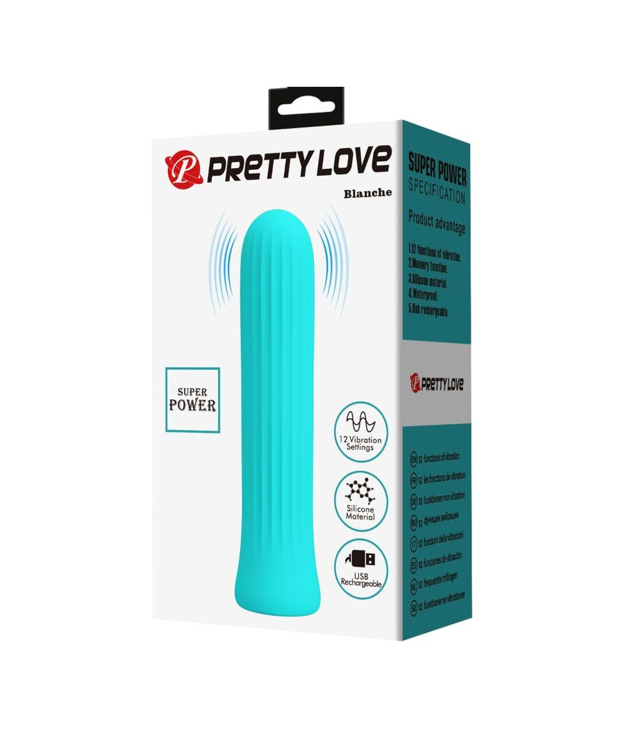 PRETTY LOVE - BLANCHE VIBRATEUR STIMULATEUR BLEU