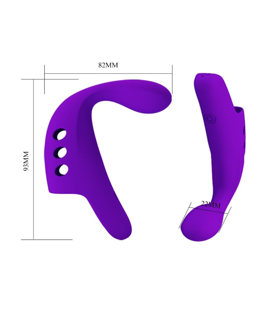 PRETTY LOVE - GORGON PURPLE RECHARGEABLE FINGER VIBRATOR