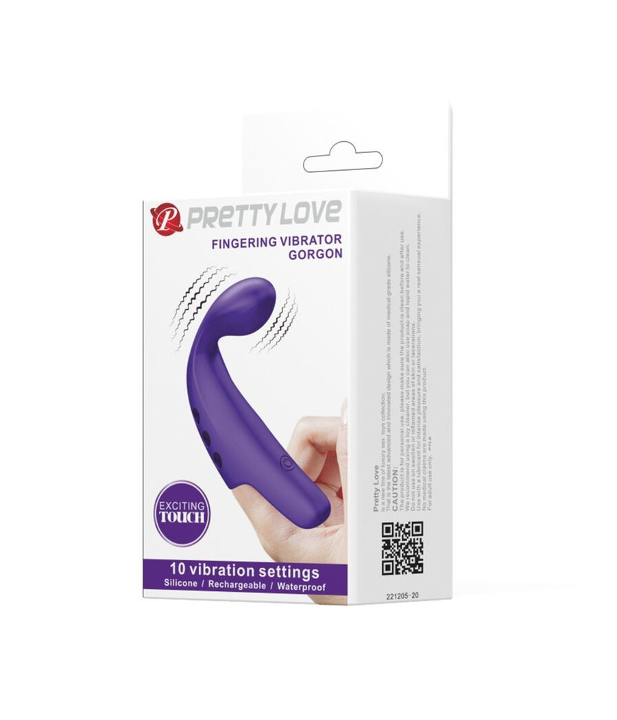PRETTY LOVE - VIBRATEUR  DOIGT RECHARGEABLE GORGON VIOLET