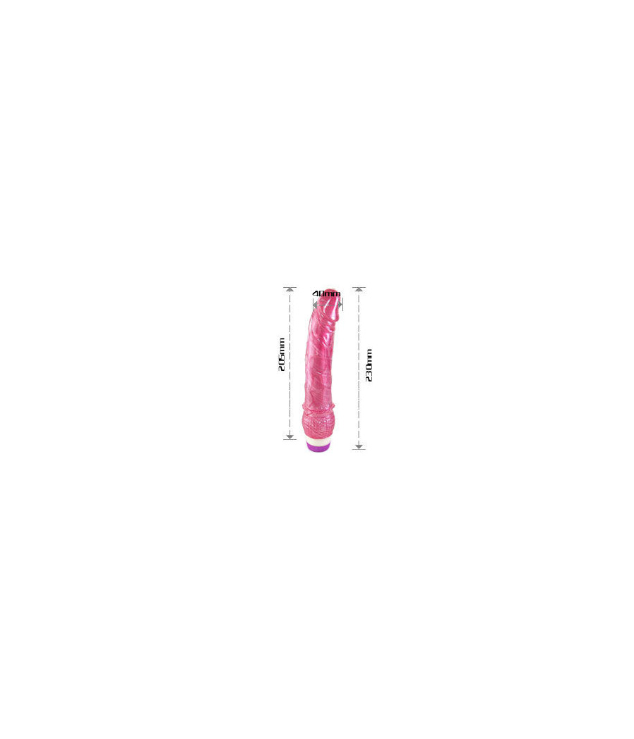 BAILE - VIBRADOR ROJO REALÍSTICO 23 CM