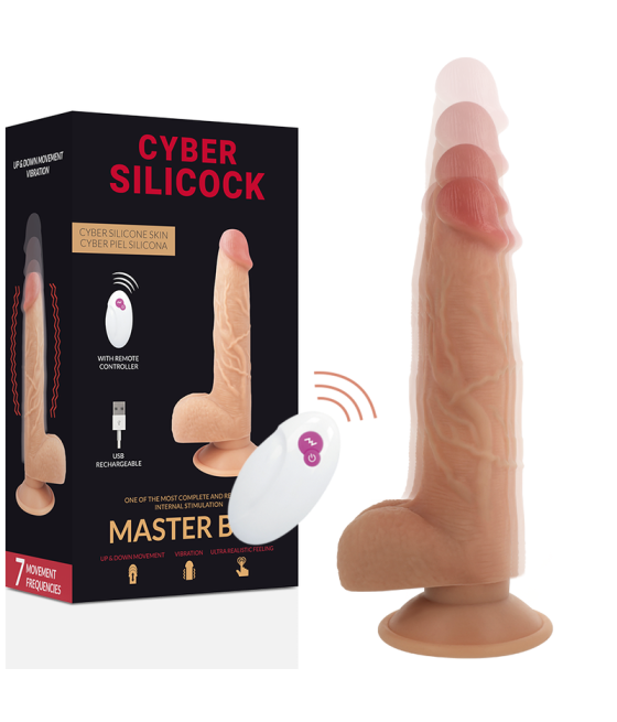 CYBER SILICOCK - FERNBEDIENUNG REALISTISCH MASTER BEN 23.88 CM -O- 4.3 CM