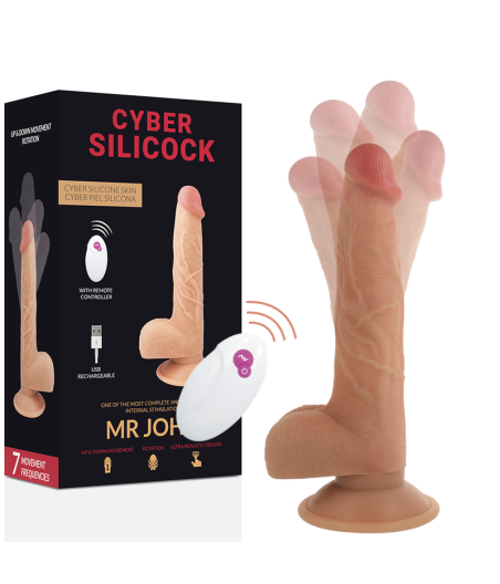 CYBER SILICOCK - TELECOMANDO REALISTICO MR JOHN 23.88 CM -O- 4.3 CM