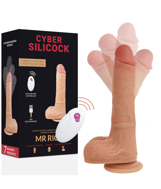 CYBER SILICOCK - FERNBEDIENUNG REALISTISCH MR RICK 20.9 CM -O- 4 CM