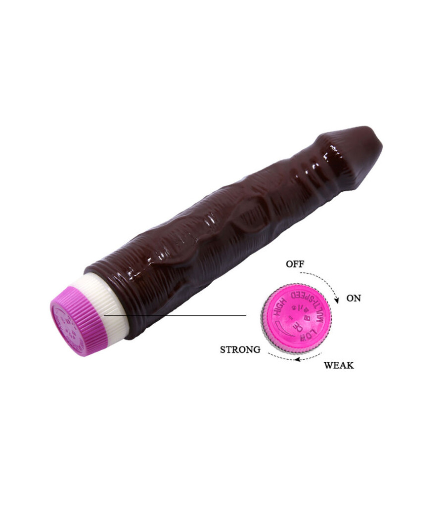 BAILE - WAVES OF PLEASURE VIBRADOR 23 CM MARRÓN