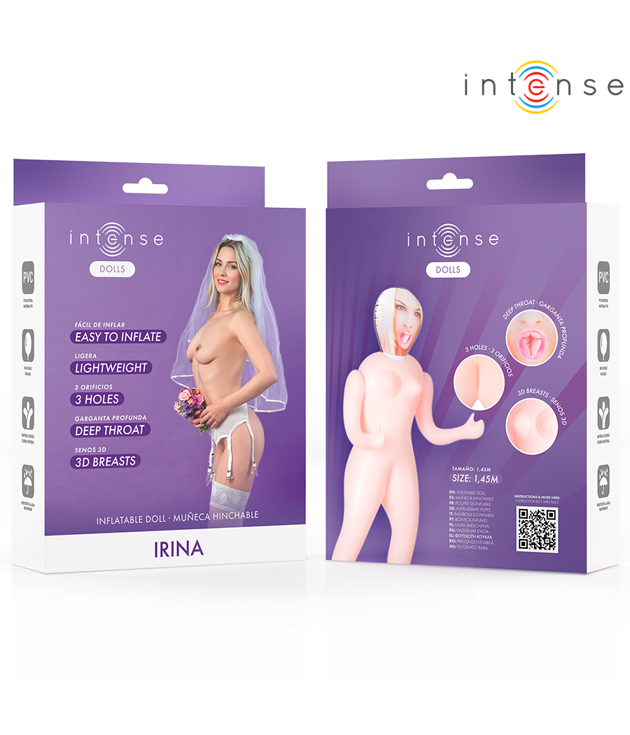 INTENSE DOLLS - IRINA BAMBOLA GONFIABILE CON TRE ORIFIZI