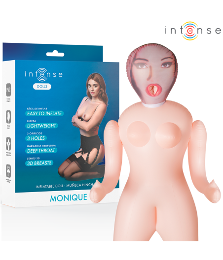 INTENSE DOLLS - POUPÉE GONFLABLE MONIQUE À TROIS ORIFICES