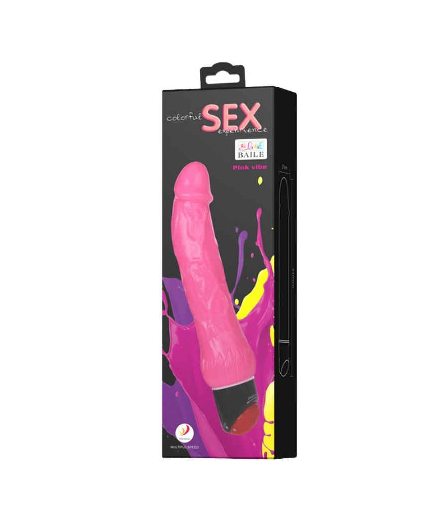 BAILE - COLORFUL SEX LILAC REALISTIC VIBRATOR 24 CM