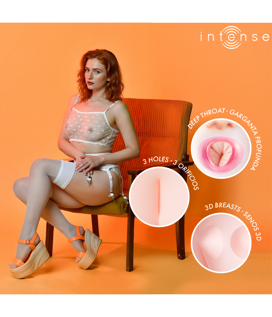 INTENSE DOLLS - SCARLETT MUÑECA HINCHABLE CON TRES ORIFICIOS