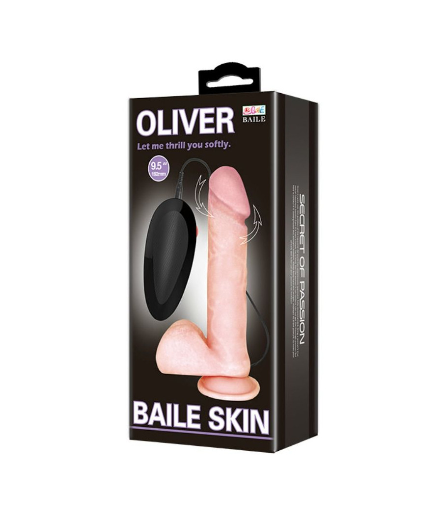 BAILE - VIBRATEUR RÉALISTE OLIVER AVEC FONCTION DE ROTATION