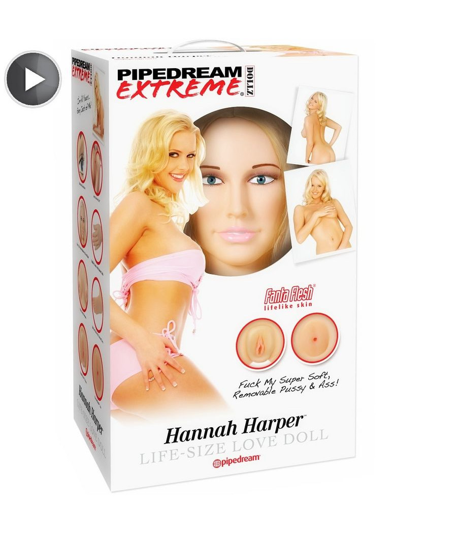 MUÑECA HINCHABLE TAMAÑO REAL CON CARA 3D, VAGINA Y ANO REALISTA + BOMBA