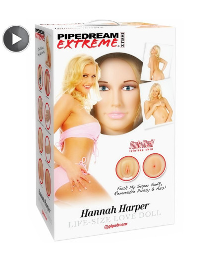 MUÑECA HINCHABLE TAMAÑO REAL CON CARA 3D, VAGINA Y ANO REALISTA + BOMBA