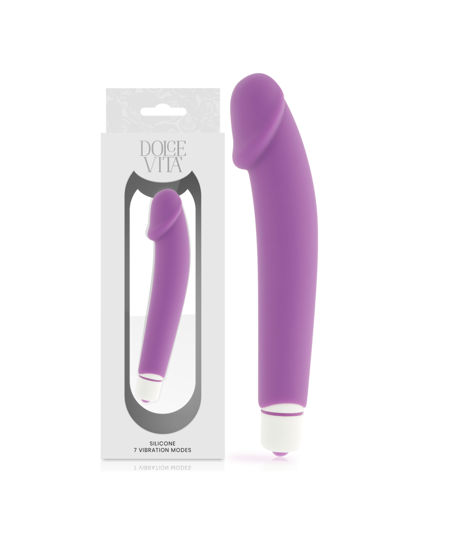 DOLCE VITA - REALISTIC VIBRADOR SILICONA LILA