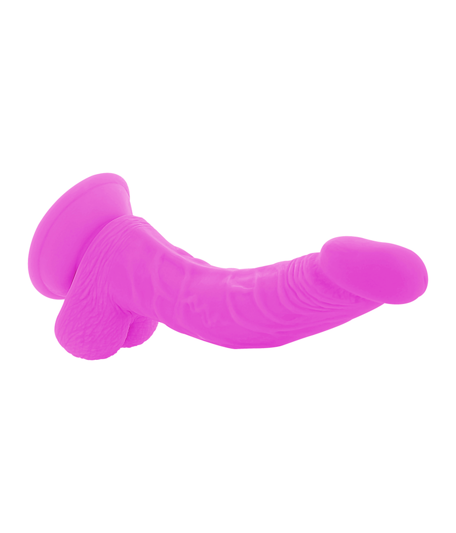 DIVERSIA - DILDO REALÍSTICO FLEXIBLE CON VIBRACIÓN LILA 21.5 CM -O- 4.5 CM