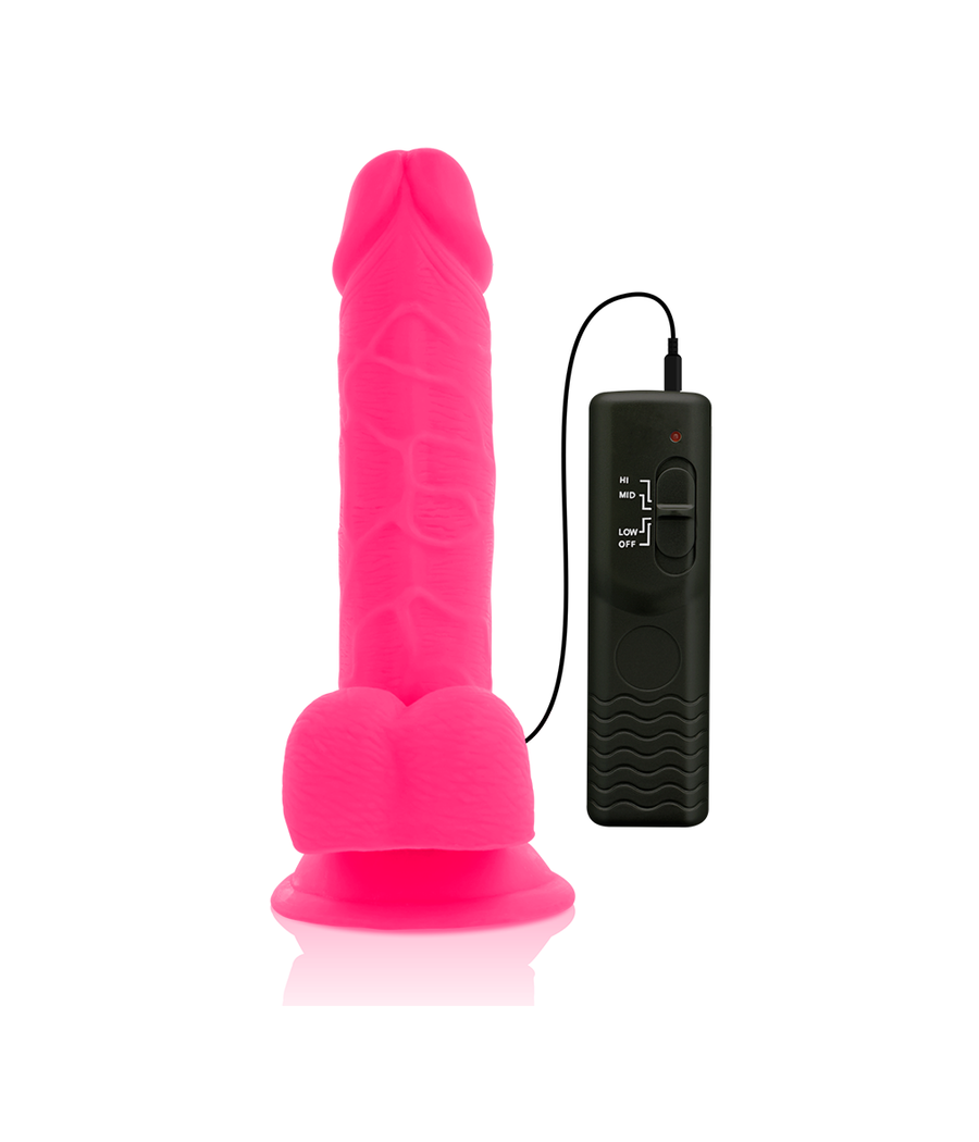 DIVERSIA - DILDO VIBRANT FLEXIBLE ROSE 20.5 CM -O- 4.2 CM