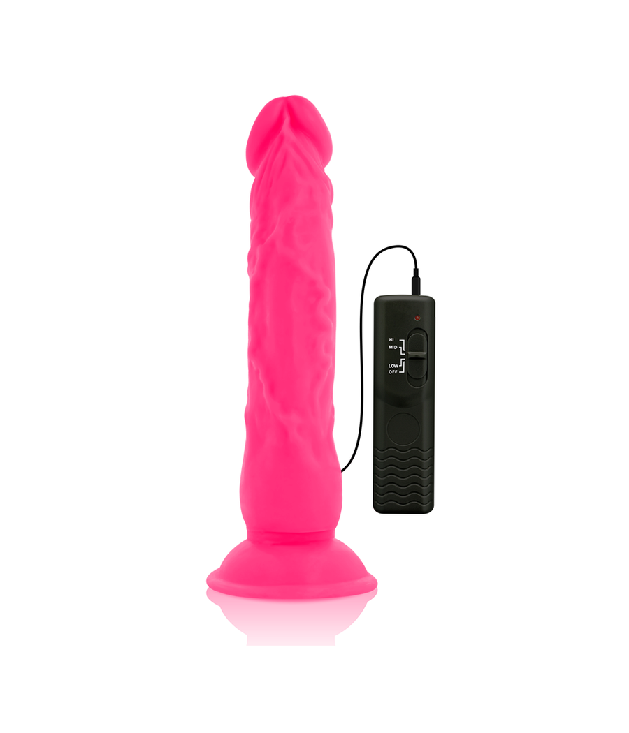 DIVERSIA - DILDO VIBRANT FLEXIBLE ROSE 21 CM -O- 4.9 CM