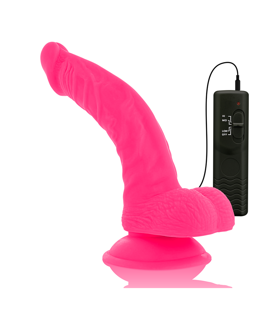 DIVERSIA - FLEXIBLER VIBRIERENDER DILDO ROSA 21.5 CM -O- 4.5 CM